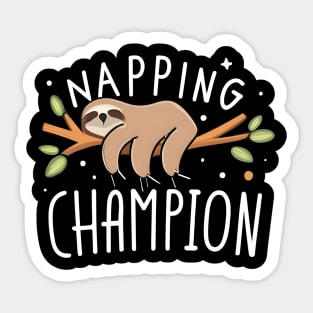 Napping champion Sticker